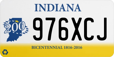IN license plate 976XCJ