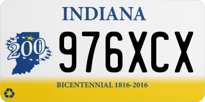 IN license plate 976XCX