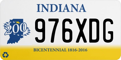 IN license plate 976XDG