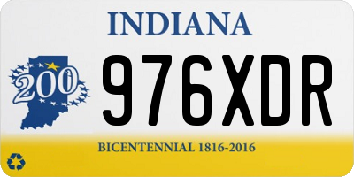 IN license plate 976XDR