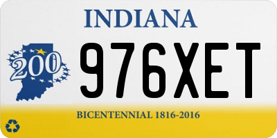 IN license plate 976XET
