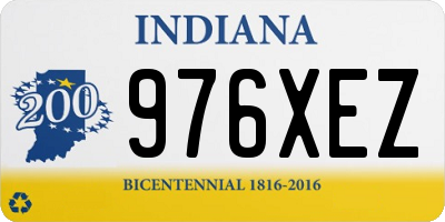 IN license plate 976XEZ