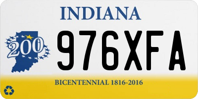 IN license plate 976XFA