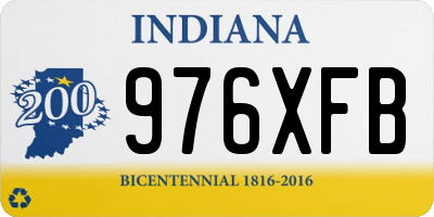 IN license plate 976XFB