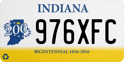 IN license plate 976XFC
