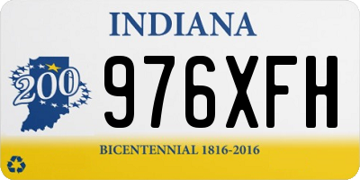 IN license plate 976XFH