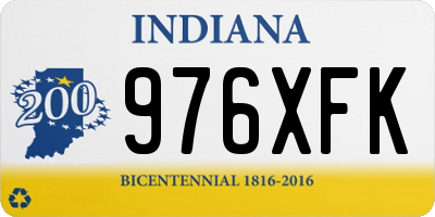 IN license plate 976XFK