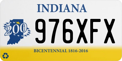 IN license plate 976XFX
