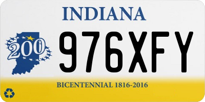 IN license plate 976XFY