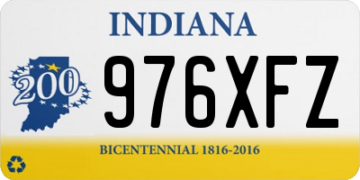IN license plate 976XFZ