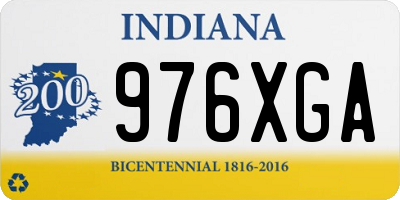 IN license plate 976XGA