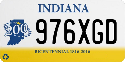 IN license plate 976XGD
