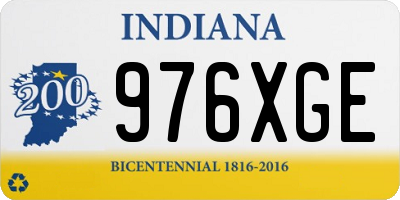 IN license plate 976XGE