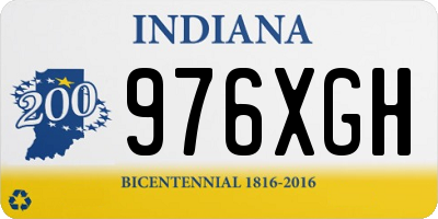 IN license plate 976XGH