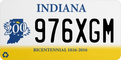 IN license plate 976XGM