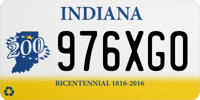 IN license plate 976XGO