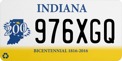 IN license plate 976XGQ