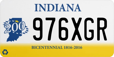 IN license plate 976XGR