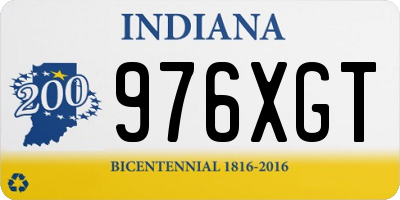 IN license plate 976XGT
