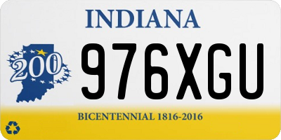 IN license plate 976XGU
