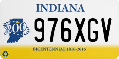 IN license plate 976XGV
