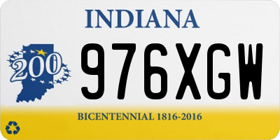 IN license plate 976XGW