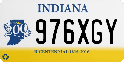 IN license plate 976XGY