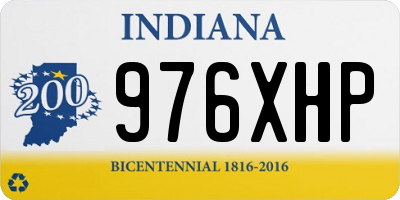 IN license plate 976XHP