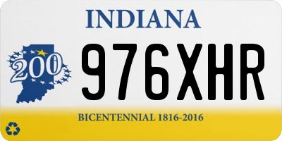 IN license plate 976XHR