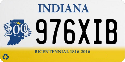 IN license plate 976XIB
