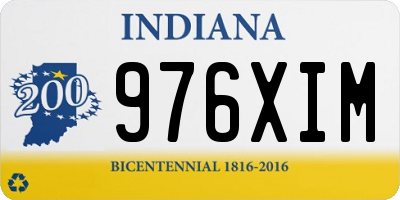 IN license plate 976XIM