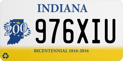 IN license plate 976XIU