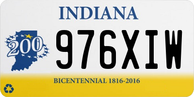 IN license plate 976XIW