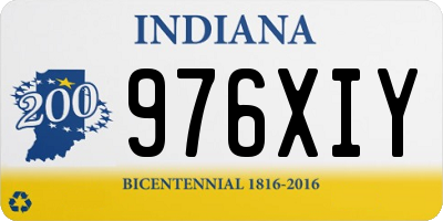 IN license plate 976XIY