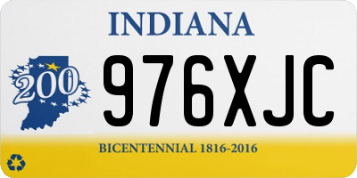 IN license plate 976XJC