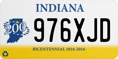 IN license plate 976XJD