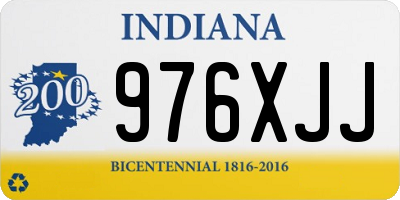 IN license plate 976XJJ