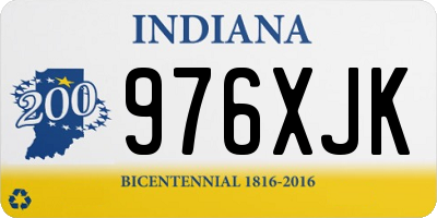 IN license plate 976XJK