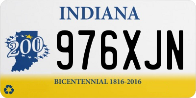 IN license plate 976XJN