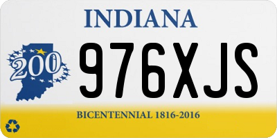 IN license plate 976XJS