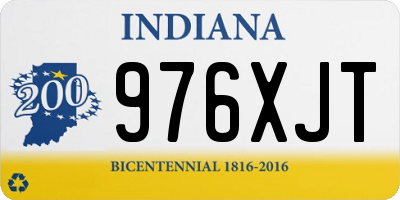 IN license plate 976XJT