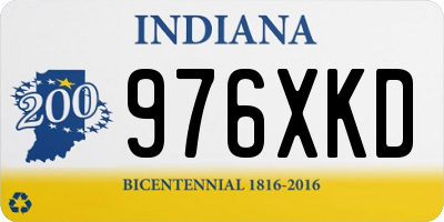 IN license plate 976XKD