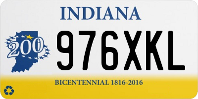 IN license plate 976XKL