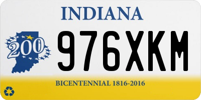 IN license plate 976XKM
