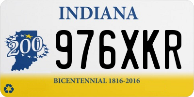 IN license plate 976XKR