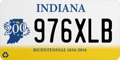 IN license plate 976XLB