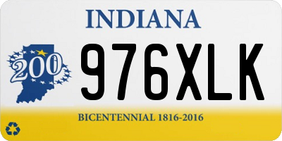 IN license plate 976XLK