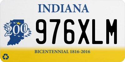 IN license plate 976XLM