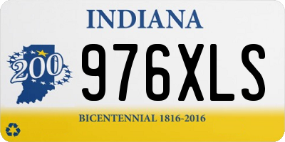IN license plate 976XLS