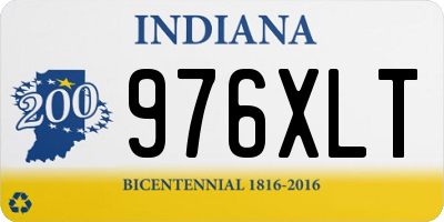 IN license plate 976XLT